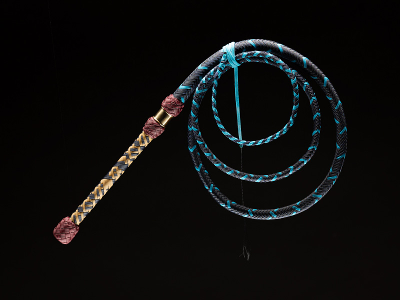 An 8 foot Nightlord Bullwhip