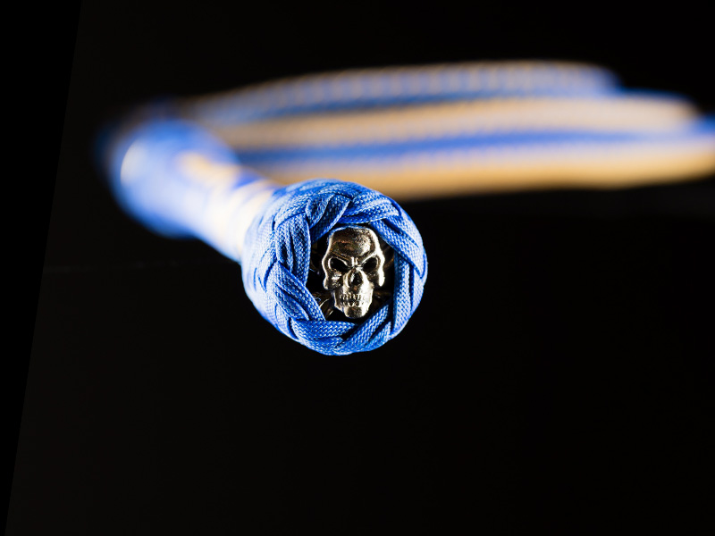 The concho of an 8 foot Ultra Whip