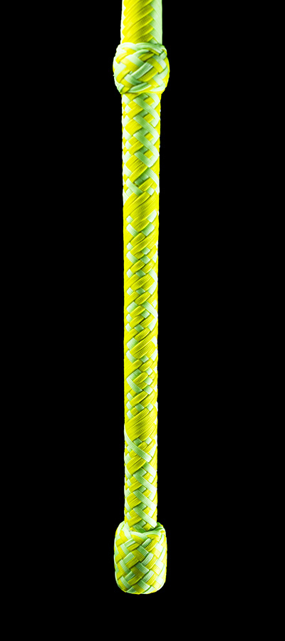 The custom handle of the pictured Circus Whip