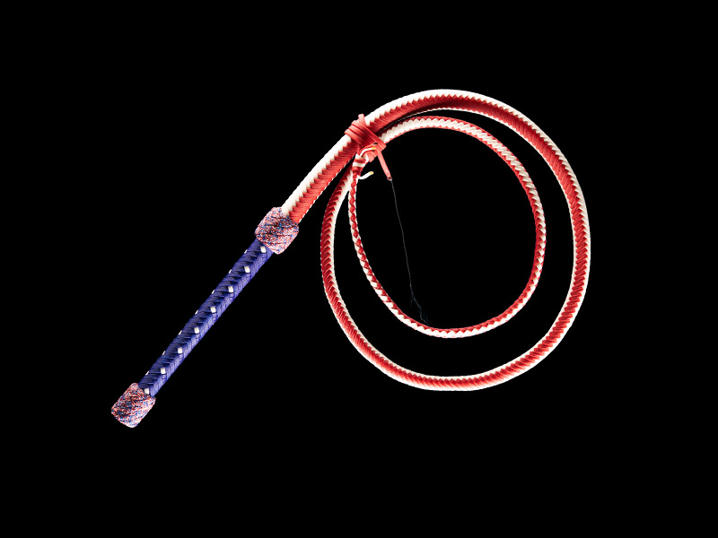 A 6 foot Star Spangled Bullwhip
