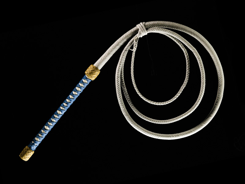 A 10 foot One Winged Bullwhip