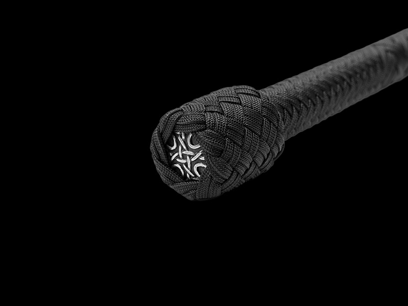 The concho of an 8 foot Z Whip