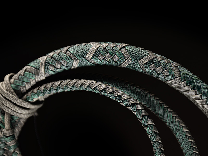 The thong of a 7 foot Mando Bullwhip