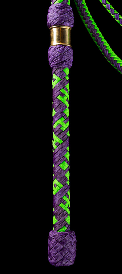 The handle of a 7 foot Joking Bullwhip