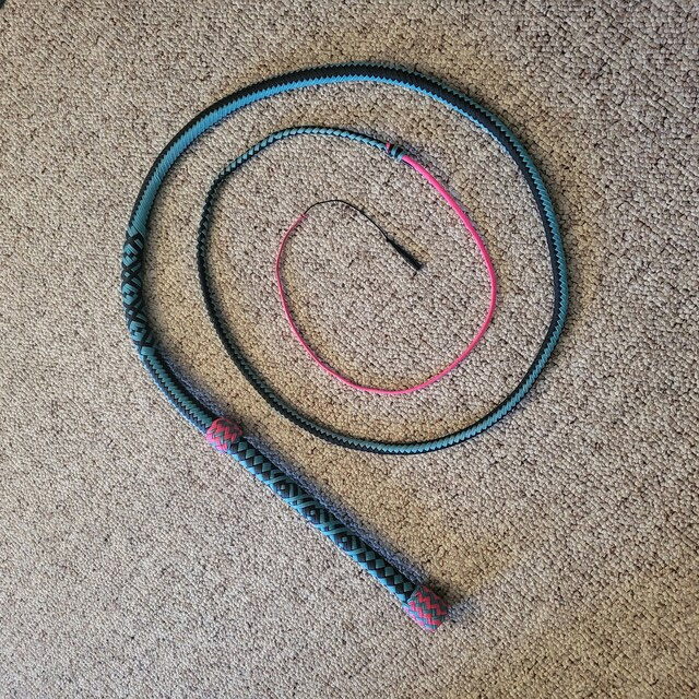 Customer photo for Custom 7 foot Paracord Bullwhip, 16 Plait