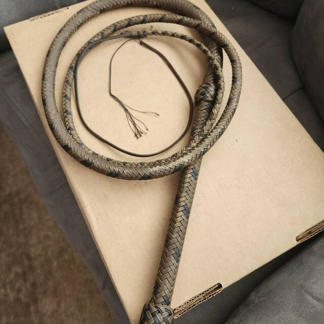 Customer photo for Custom 7 foot Paracord Bullwhip, 16 Plait