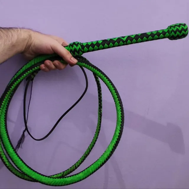 Customer photo for Custom 7 foot Paracord Bullwhip, 16 Plait