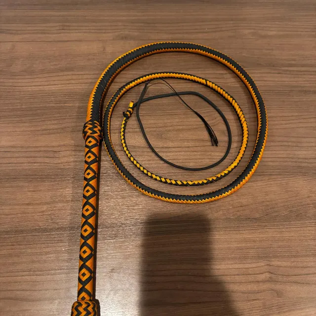 Customer photo for Custom 7 foot Paracord Bullwhip, 16 Plait